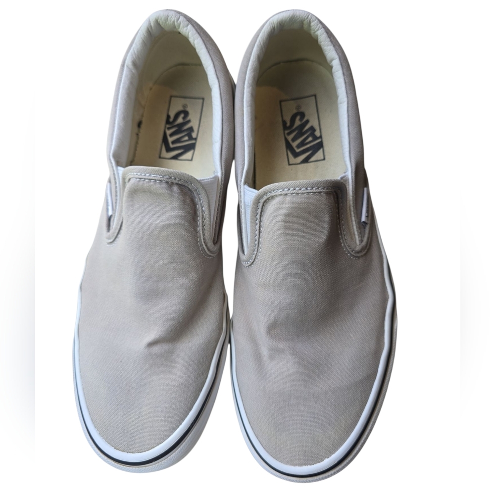 Vans Classic Slip-On Sneakers - Light Gray